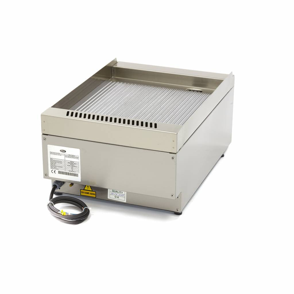 Plaque de cuisson professionnelle - Rainurée - Unité individuelle 1 L 3000 W Maxima - vue 4 - Plancha électrique pro CHR - Cuistéo