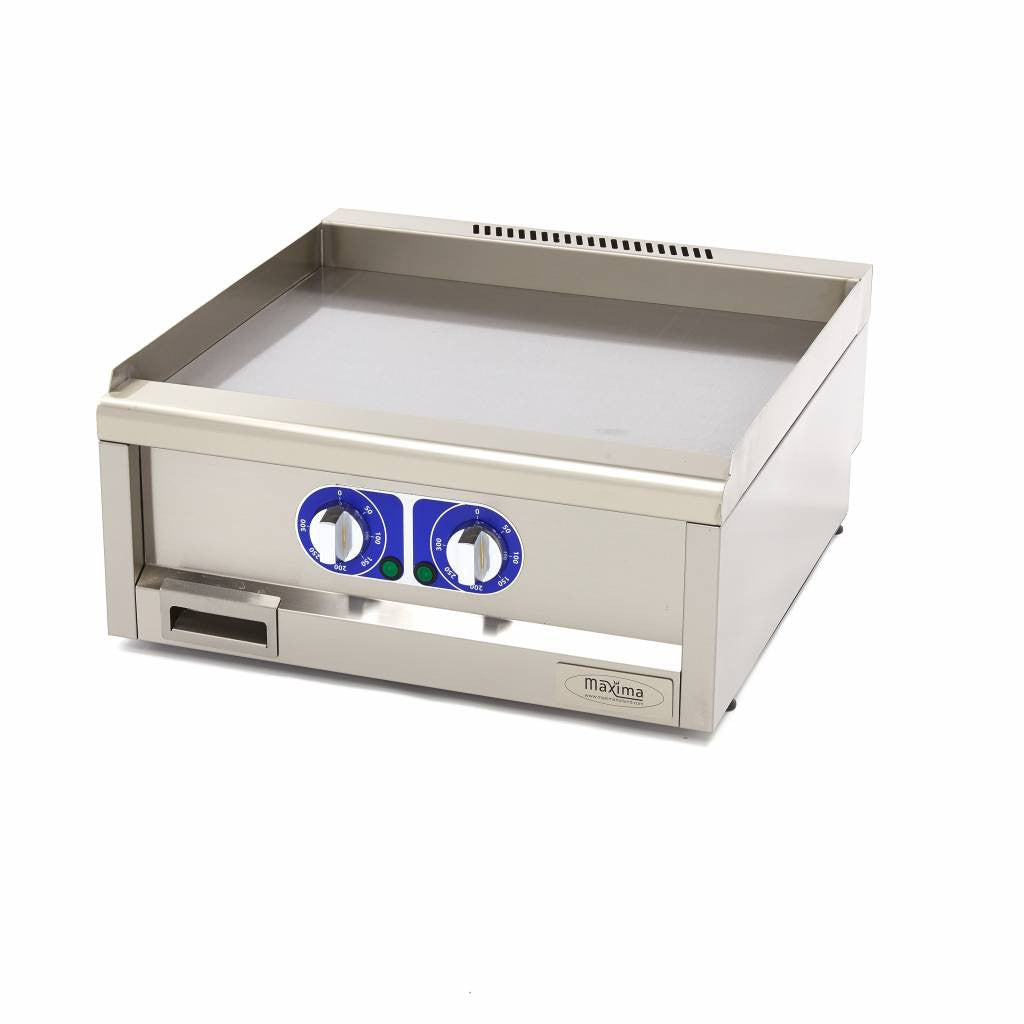 Plaque de cuisson professionnelle lisse - Double unité 1 L 4500 W Maxima - Plancha électrique professionnel CHR - matériel cuisine pro - Cuistéo