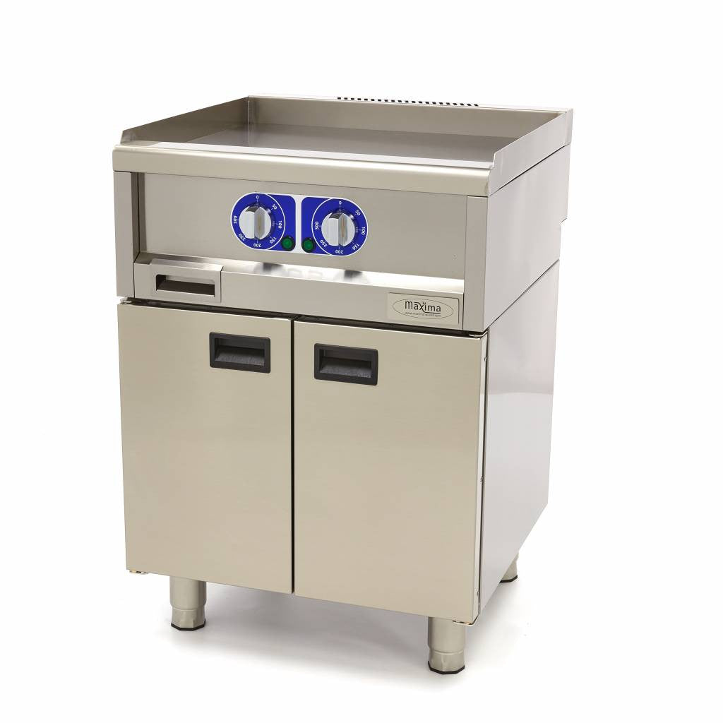 Plaque de cuisson professionnelle lisse - Double unité 1 L 4500 W Maxima - vue 2 - Plancha électrique pro CHR - Cuistéo