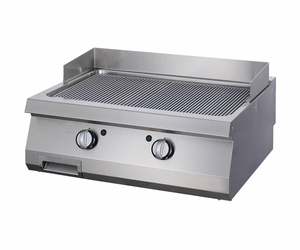 Plaque de cuisson - Rainurée - Double unité - Électrique 1.5 L 14 kW Maxima - Plancha électrique professionnel CHR - matériel cuisine pro - Cuistéo