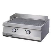 Plaque de cuisson - Rainurée - Double unité - Électrique 1.5 L 9000 W Maxima - Plancha électrique professionnel CHR - matériel cuisine pro - Cuistéo