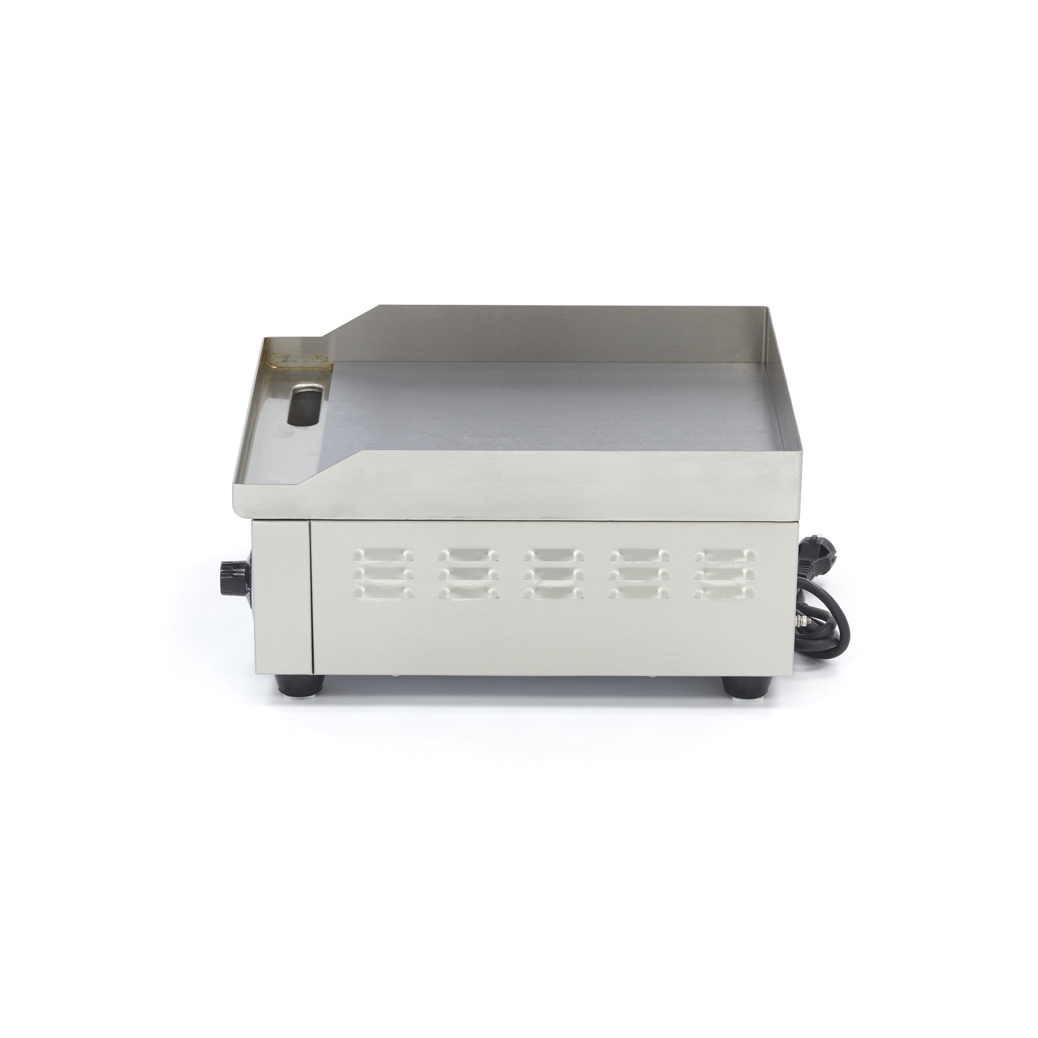 Plaque de cuisson - Lisse - 36 cm - incluant un bac de récupération des graisses 2000 W Maxima - vue 5 - Plancha électrique pro CHR - Cuistéo
