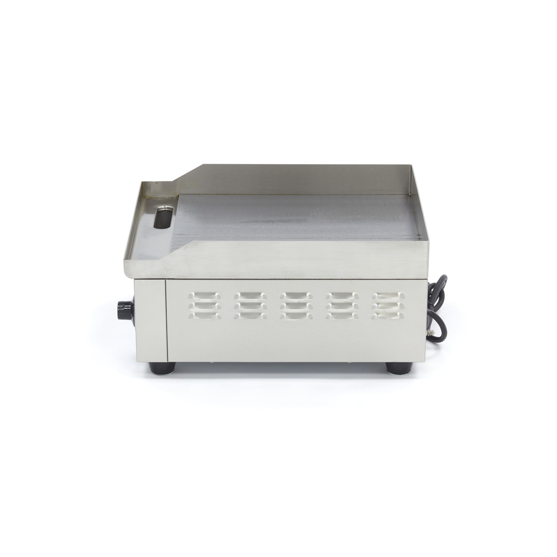 Plaque à griller - Demi-rainurée - 36cm - avec bac de récupération de graisse 2000 W Maxima - vue 5 - Plancha électrique pro CHR - Cuistéo