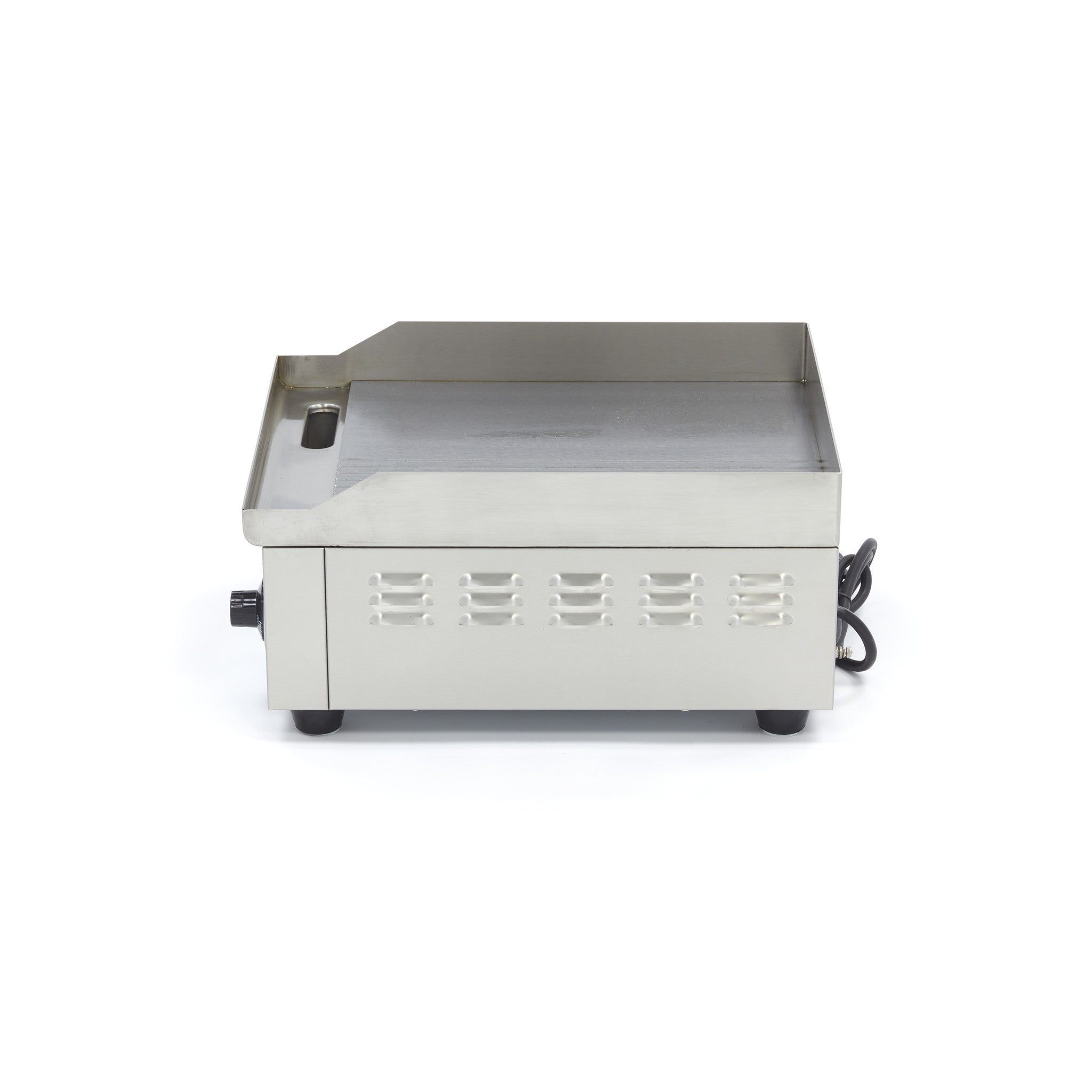Plaque à griller - Demi-rainurée - 36cm - avec bac de récupération de graisse 2000 W Maxima - vue 5 - Plancha électrique pro CHR - Cuistéo