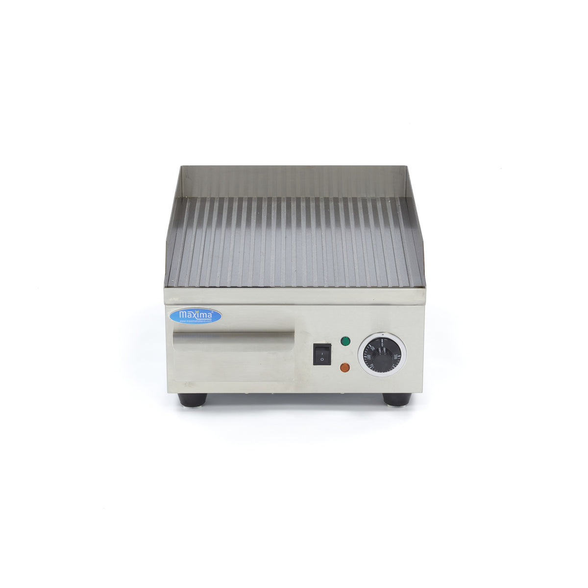 Plaque de cuisson - Rainurée - 36cm - incluant un bac de récupération de graisse 2000 W Maxima - vue 6 - Plancha électrique pro CHR - Cuistéo