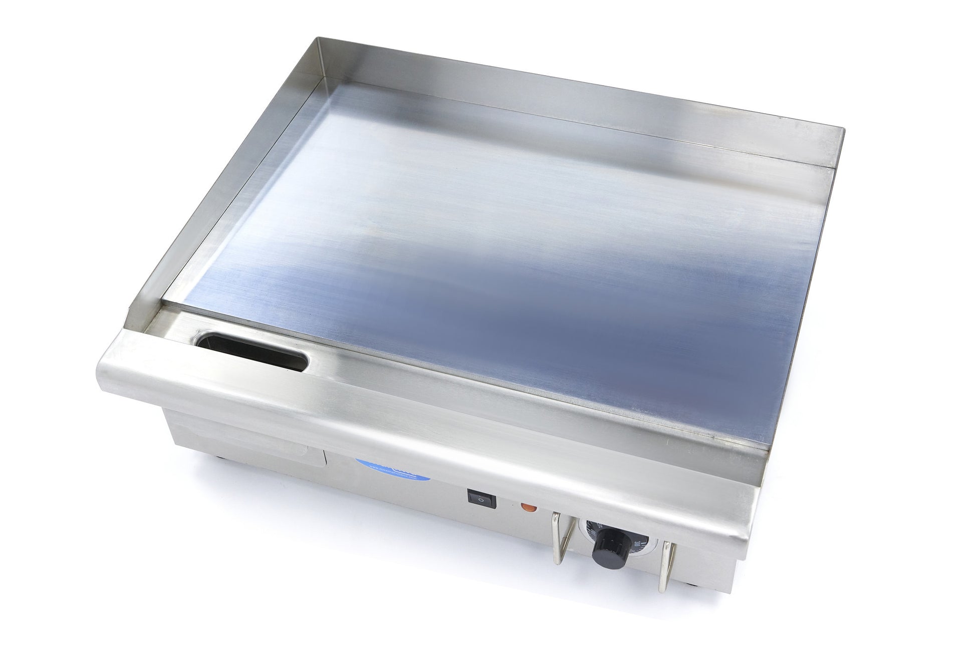 Plancha professionnelle électrique - Chrome lisse - 55cm - incl. Bac de récupération 3000 W Maxima - vue 3 - Plancha électrique pro CHR - Cuistéo