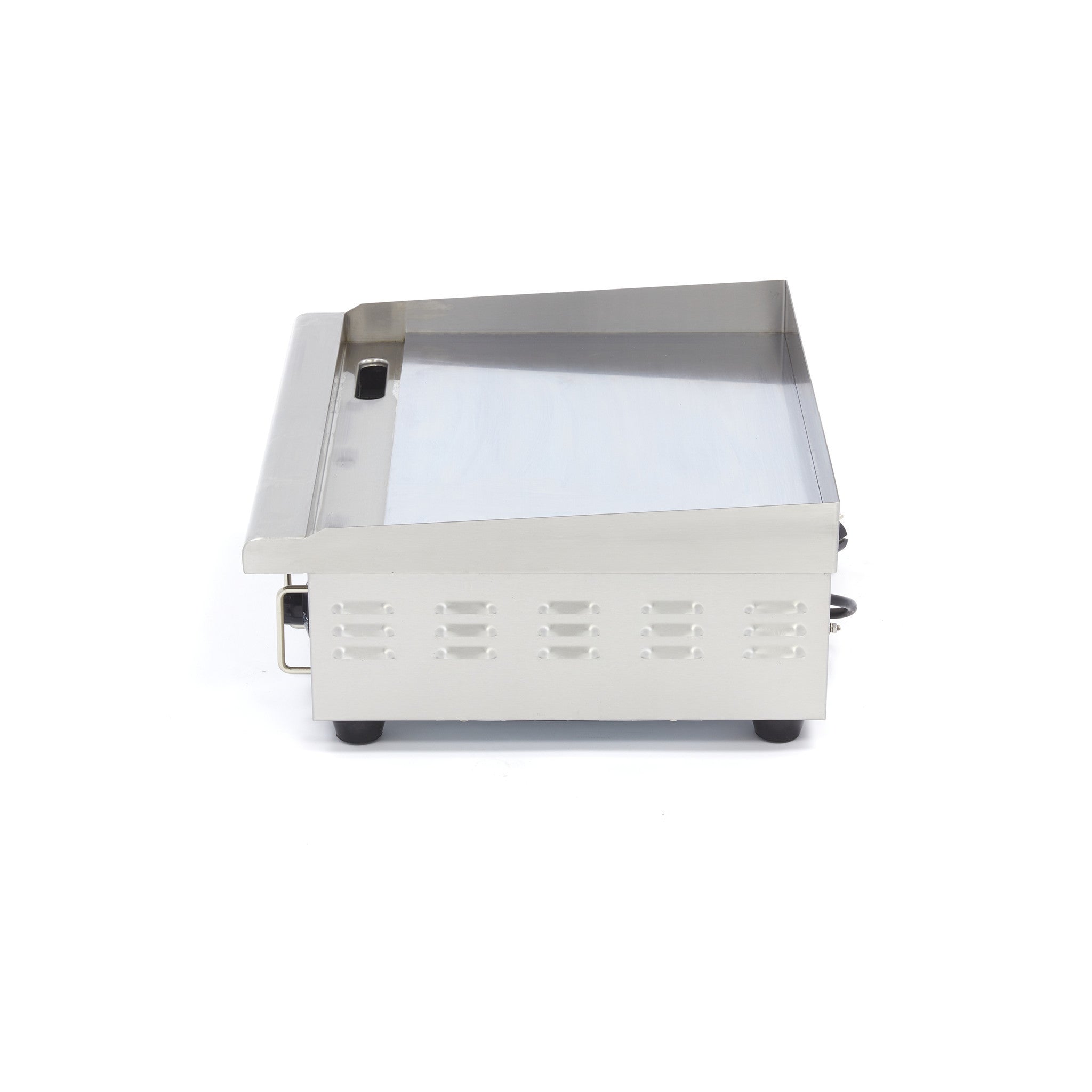 Plancha professionnelle électrique - Chrome lisse - 55cm - incl. Bac de récupération 3000 W Maxima - vue 5 - Plancha électrique pro CHR - Cuistéo