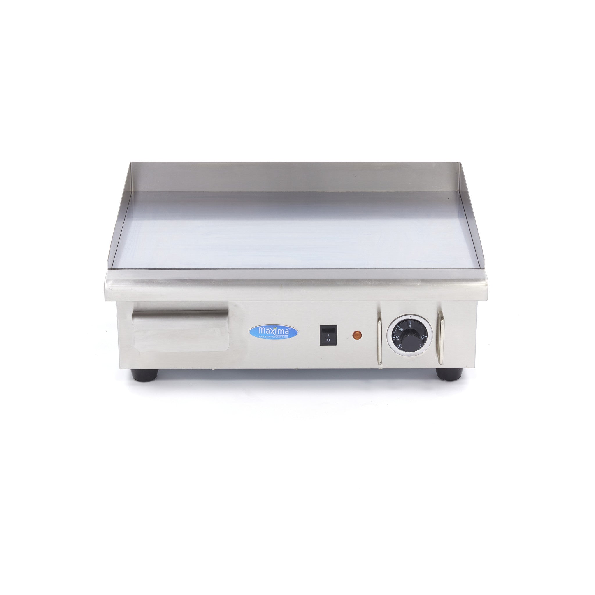 Plancha professionnelle électrique - Chrome lisse - 55cm - incl. Bac de récupération 3000 W Maxima - vue 6 - Plancha électrique pro CHR - Cuistéo