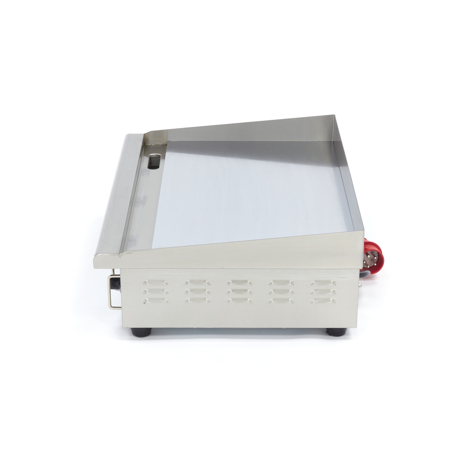 Plaque de cuisson - Chrome lisse - 73cm - avec bac de récupération - 400V 4400 W Maxima - vue 3 - Plancha électrique pro CHR - Cuistéo