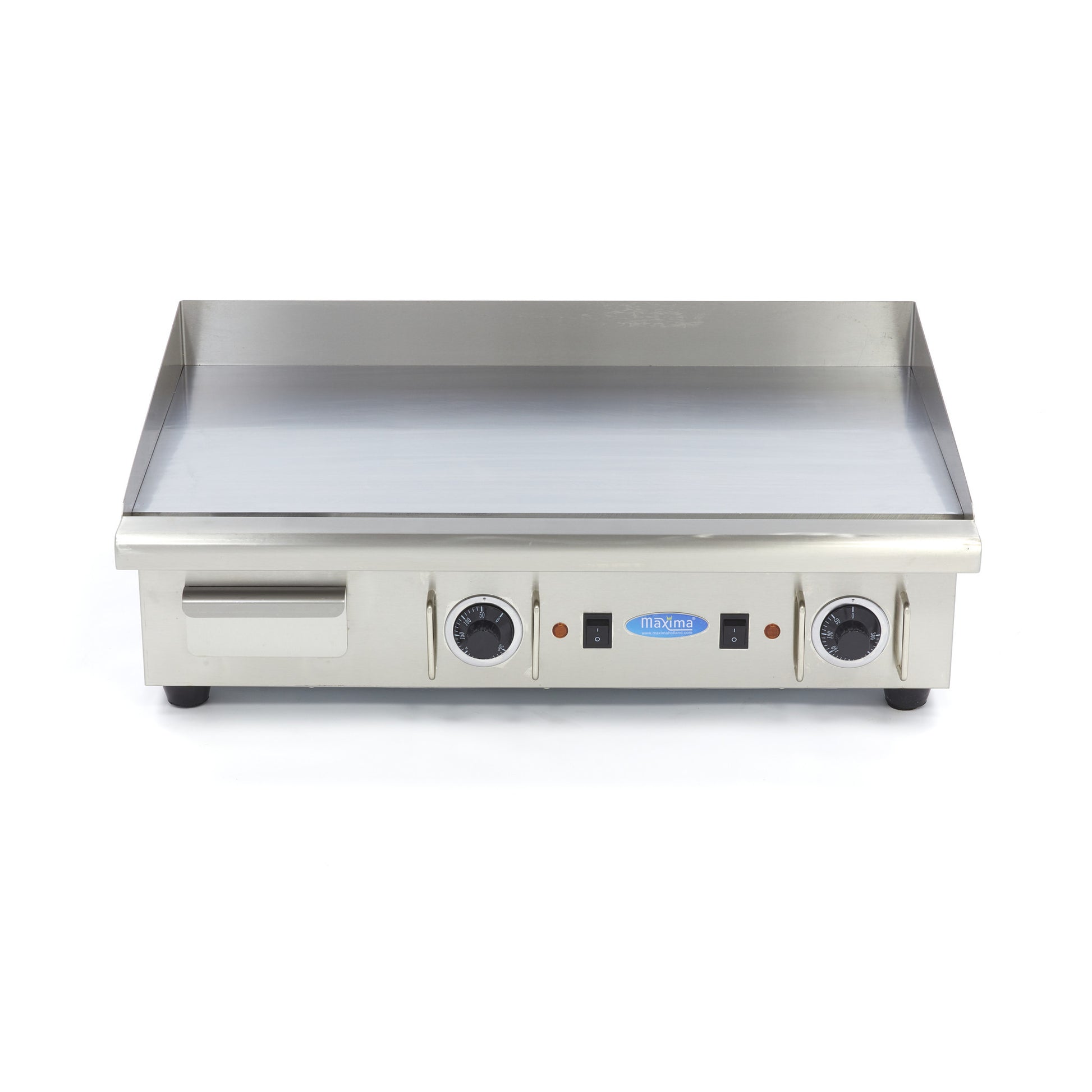 Plaque de cuisson - Chrome lisse - 73cm - avec bac de récupération - 400V 4400 W Maxima - vue 4 - Plancha électrique pro CHR - Cuistéo