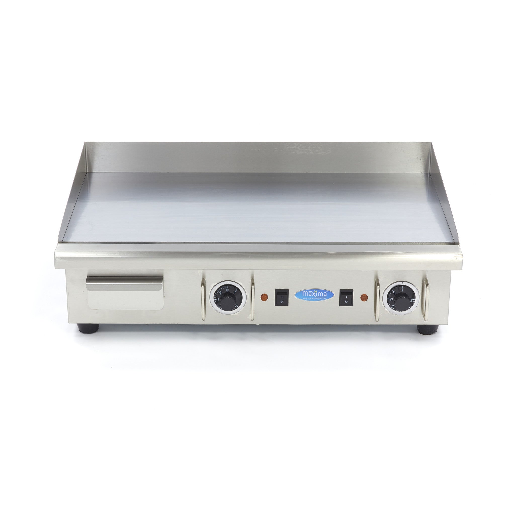 Plaque de cuisson - Chrome lisse - 73cm - avec bac de récupération - 400V 4400 W Maxima - vue 4 - Plancha électrique pro CHR - Cuistéo