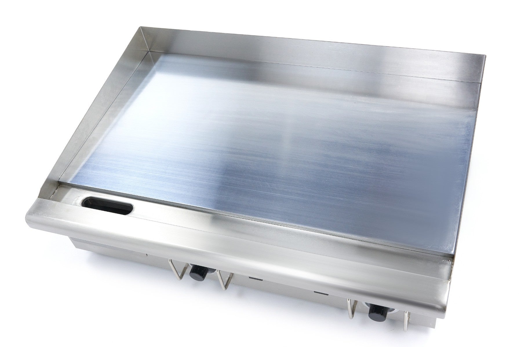 Plaque de cuisson - Chrome lisse - 73cm - avec bac de récupération - 400V 4400 W Maxima - vue 5 - Plancha électrique pro CHR - Cuistéo