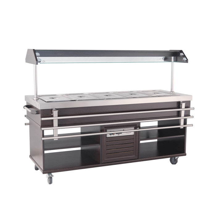 Buffet chaud dim1900x700x1400 gn 5/1 3 kW Combisteel - vue 2 - Buffet Chaud pro CHR - Cuistéo