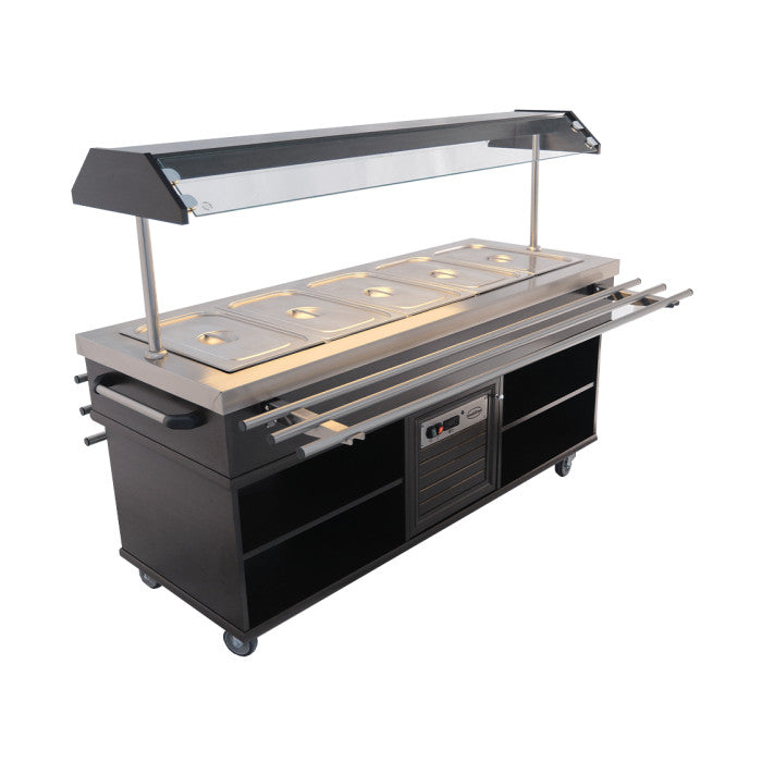 Buffet chaud dim1900x700x1400 gn 5/1 3 kW Combisteel - Buffet Chaud professionnel CHR - matériel cuisine pro - Cuistéo