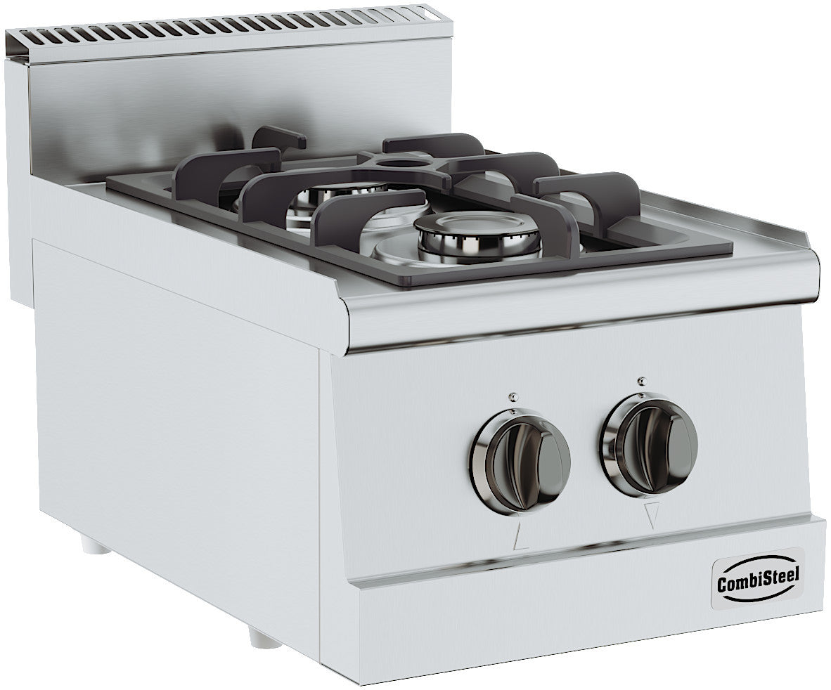 Cuisinière à gaz 2 bruleurs 330x380x650 mm 2 kW Combisteel - vue 2 - Réchaud gaz pro CHR - Cuistéo