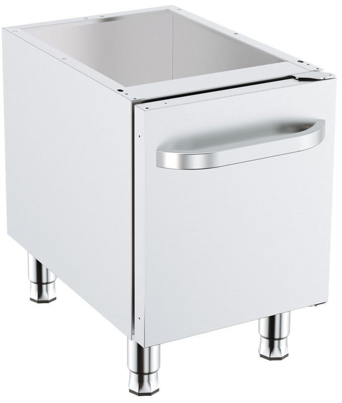 Soubassement avec porte inox 800x600x570 mm Combisteel - vue 2 - Soubassement inox pro CHR - Cuistéo