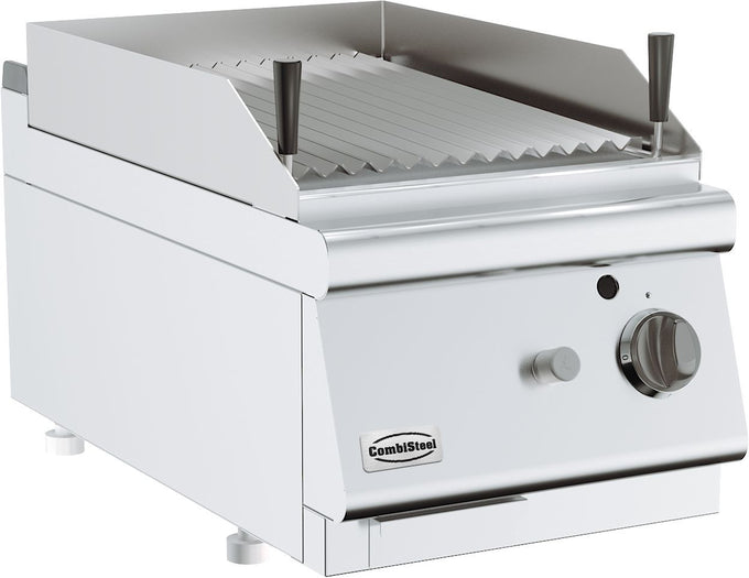 Grill pierre lavique gaz 400x700x300 mm 9 kW Combisteel - vue 2 - Grill pierre de lave pro CHR - Cuistéo