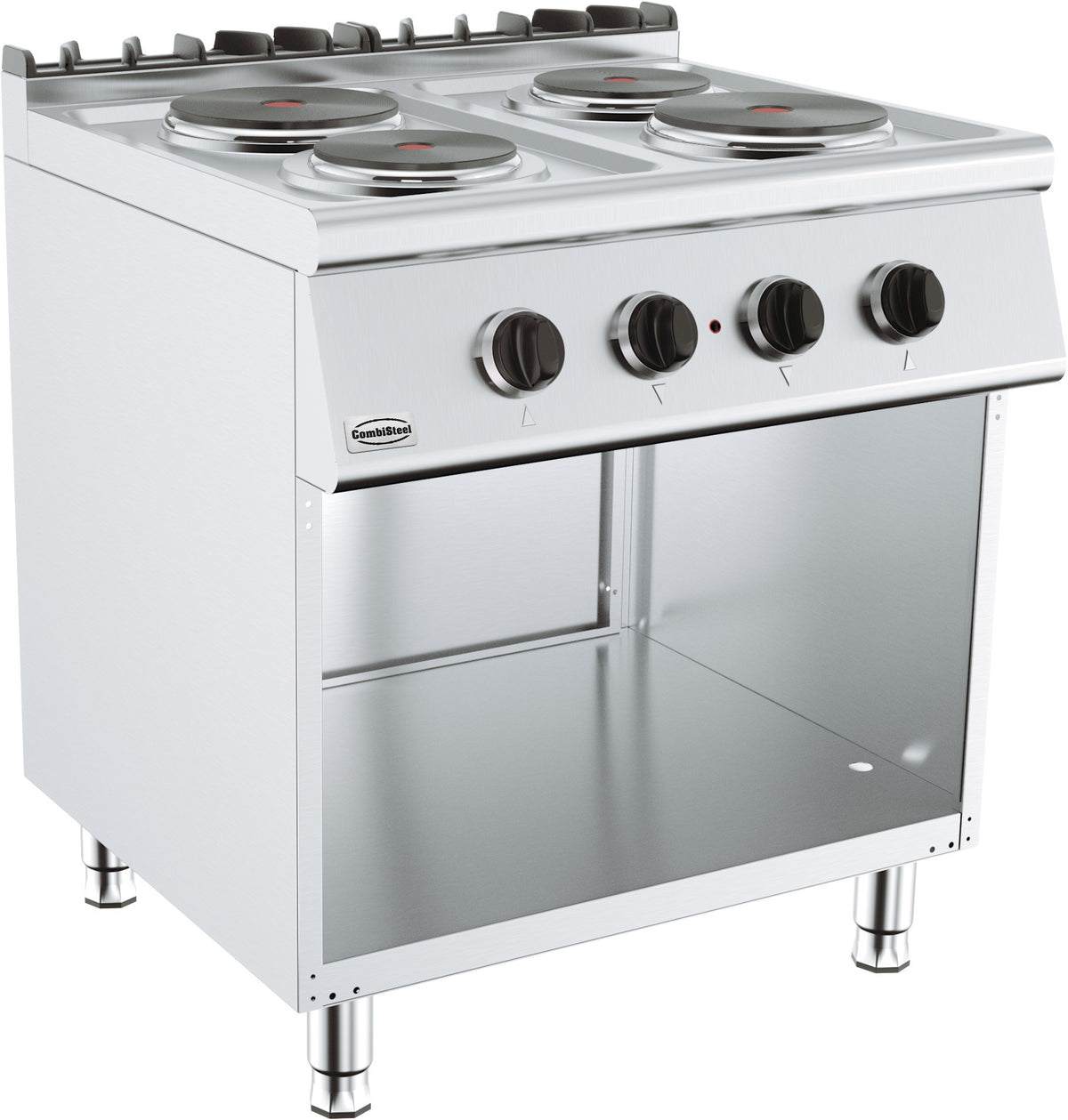 Cuisinière électrique 4 plaques 800x700x900 mm 2 kW Combisteel - vue 2 - Fourneau sur meuble électrique pro CHR - Cuistéo