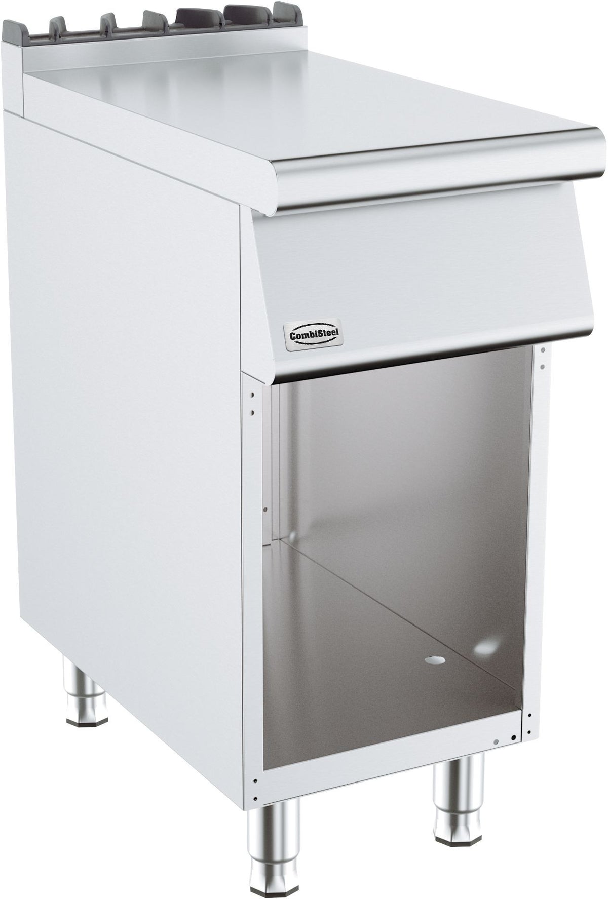 Elément neutre largeur 400 mm Combisteel - vue 2 - Table inox avec étagère pro CHR - Cuistéo