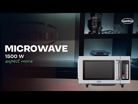 Micro-ondes 1500 W professionnel, acier inoxydable, 25L, écran tactile 511x432x311 mm Combisteel - vue 9 - Four micro-ondes pro CHR - Cuistéo
