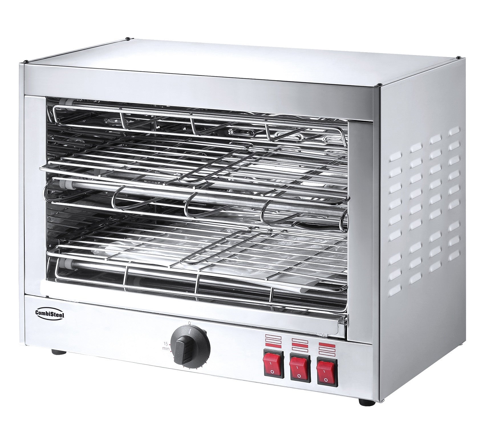 Salamandre Cuisine - toaster électrique - 2 niveaux - 3,6 kW 490x250x380 mm Combisteel - vue 6 - Toaster professionnel pro CHR - Cuistéo