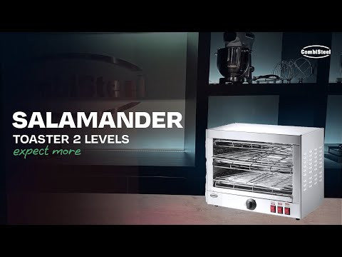 Salamandre Cuisine - toaster électrique - 2 niveaux - 3,6 kW 490x250x380 mm Combisteel - vue 10 - Toaster professionnel pro CHR - Cuistéo