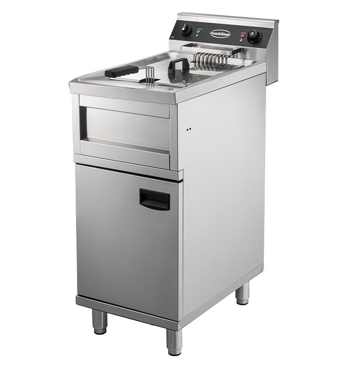 Friteuse électrique 1x12lt - 6kw 12 L 6 kW Combisteel - vue 3 - Friteuse sur meuble électrique pro CHR - Cuistéo