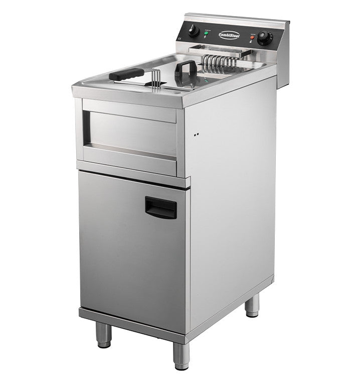 Friteuse électrique 1x12lt - 6kw 12 L 6 kW Combisteel - vue 3 - Friteuse sur meuble électrique pro CHR - Cuistéo