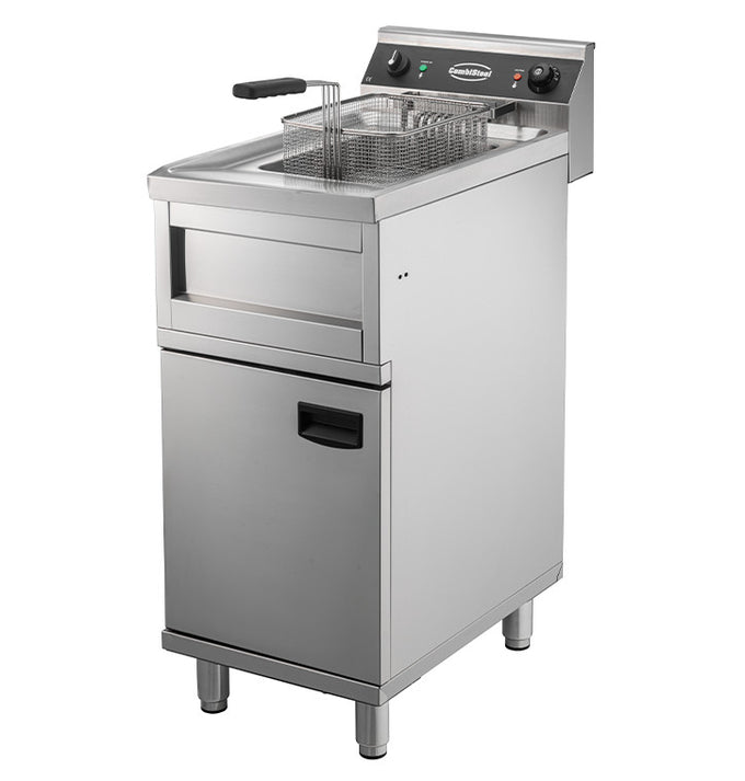 Friteuse électrique 1x12lt - 6kw 12 L 6 kW Combisteel - vue 4 - Friteuse sur meuble électrique pro CHR - Cuistéo