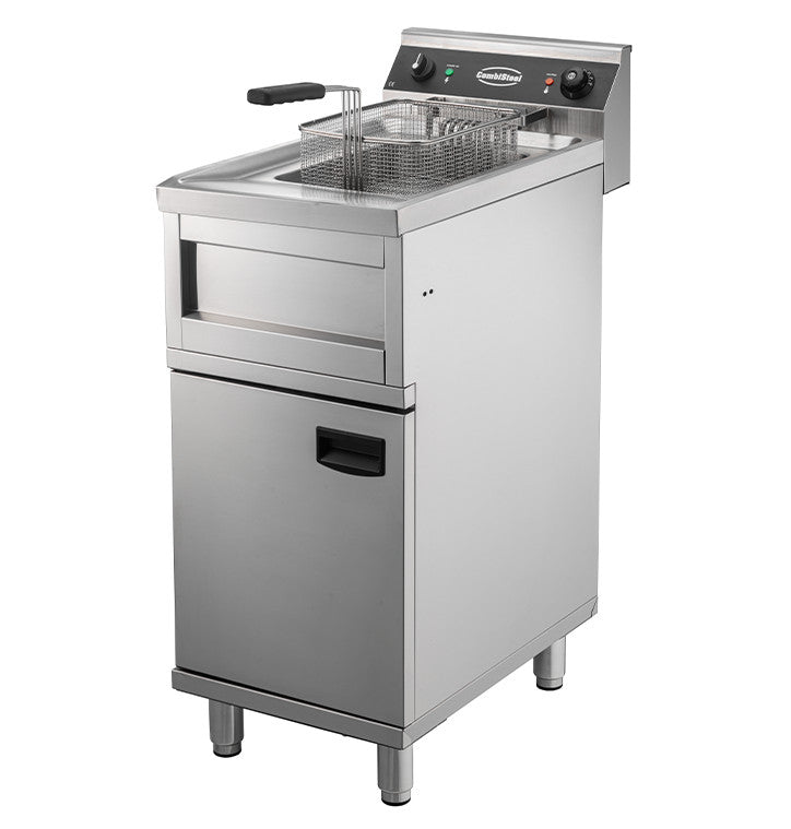 Friteuse électrique 1x12lt - 6kw 12 L 6 kW Combisteel - vue 4 - Friteuse sur meuble électrique pro CHR - Cuistéo