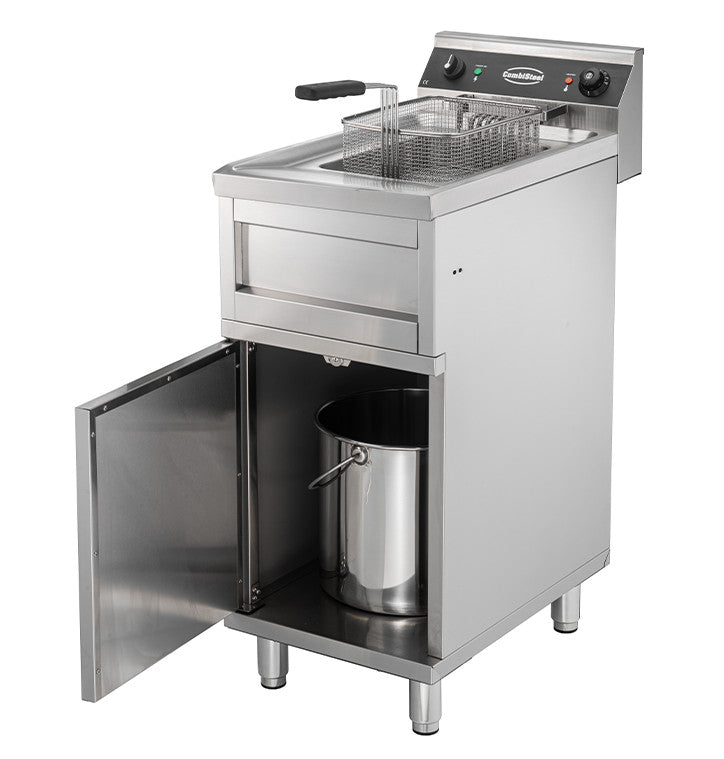 Friteuse électrique 1x12lt - 6kw 12 L 6 kW Combisteel - vue 5 - Friteuse sur meuble électrique pro CHR - Cuistéo