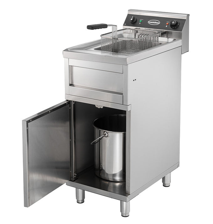 Friteuse électrique 1x12lt - 6kw 12 L 6 kW Combisteel - vue 5 - Friteuse sur meuble électrique pro CHR - Cuistéo