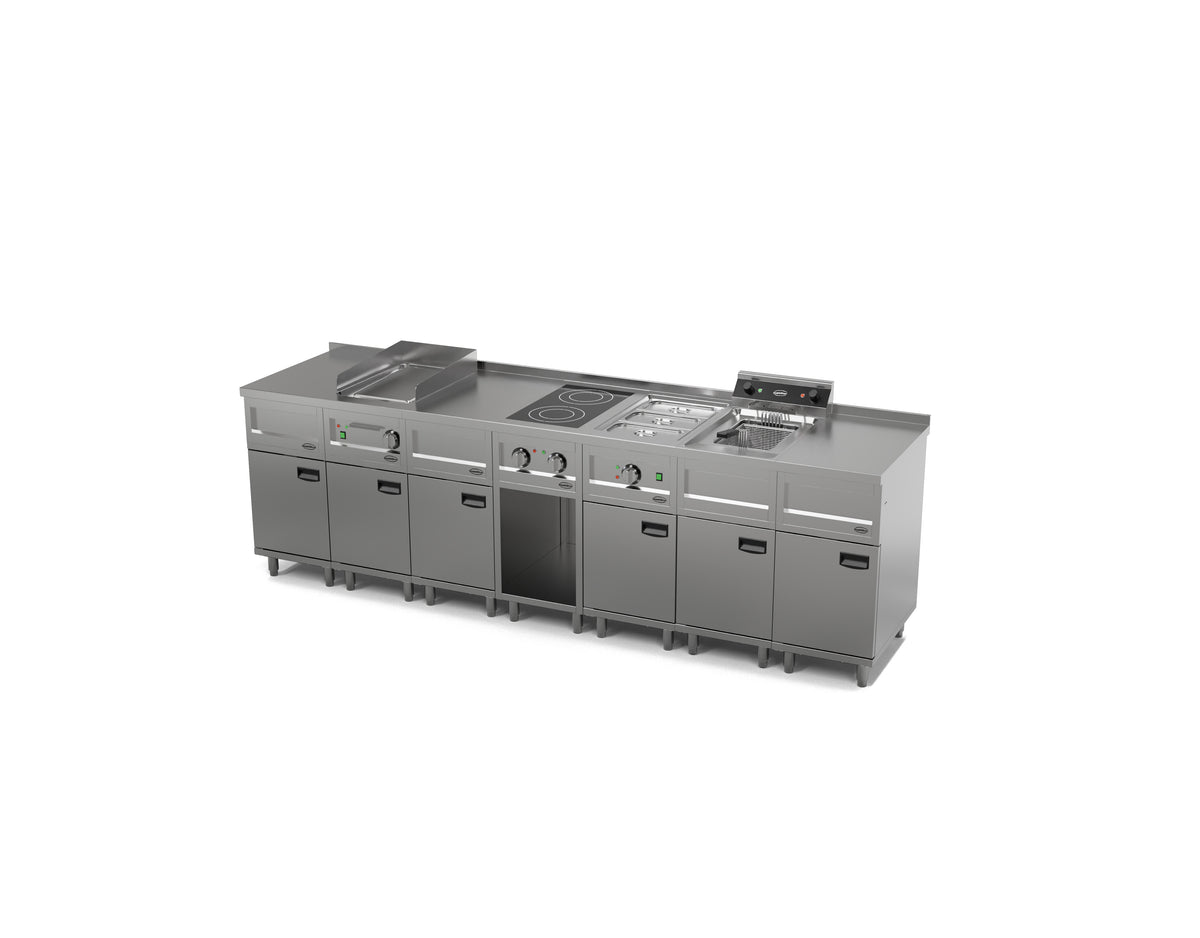 Friteuse électrique 1x12lt - 6kw 12 L 6 kW Combisteel - vue 6 - Friteuse sur meuble électrique pro CHR - Cuistéo