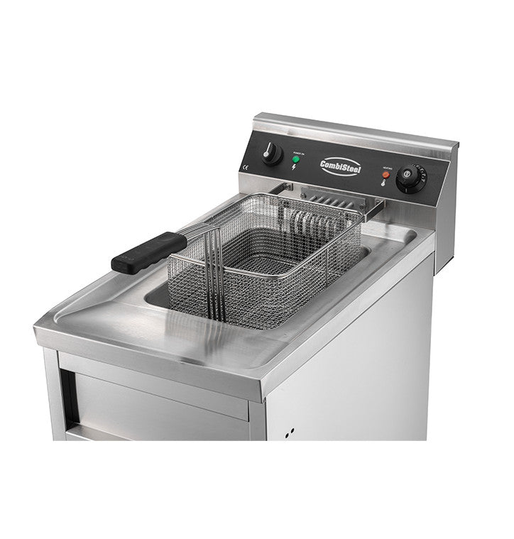 Friteuse électrique 1x12lt - 6kw 12 L 6 kW Combisteel - vue 7 - Friteuse sur meuble électrique pro CHR - Cuistéo