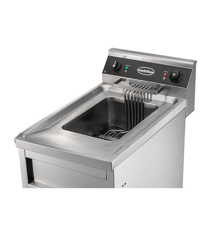 Friteuse électrique 1x12lt - 6kw 12 L 6 kW Combisteel - vue 8 - Friteuse sur meuble électrique pro CHR - Cuistéo