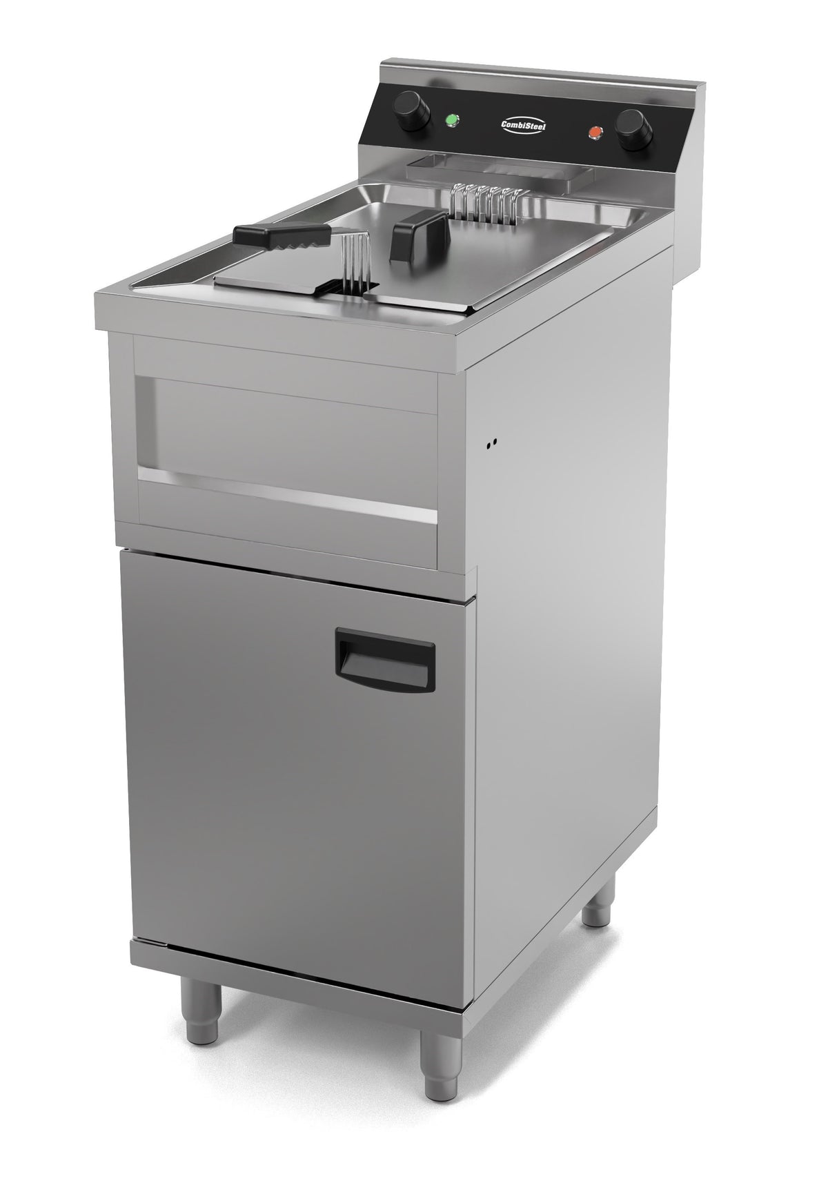 Friteuse électrique professionnelle - 12L - 9 kW 400x700x850 mm Combisteel - vue 3 - Friteuse sur meuble électrique pro CHR - Cuistéo