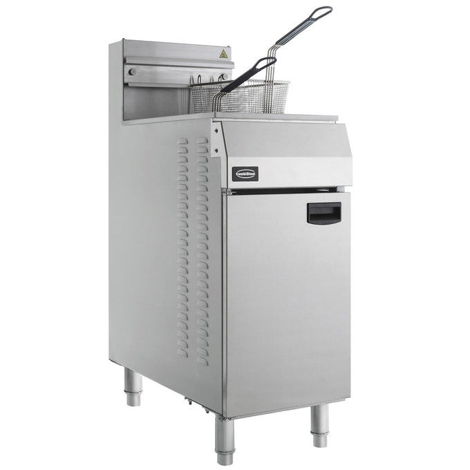 Friteuse à gaz - 21L - 24 kW 400x800x1180 mm Combisteel - vue 6 - Friteuse sur meuble gaz pro CHR - Cuistéo