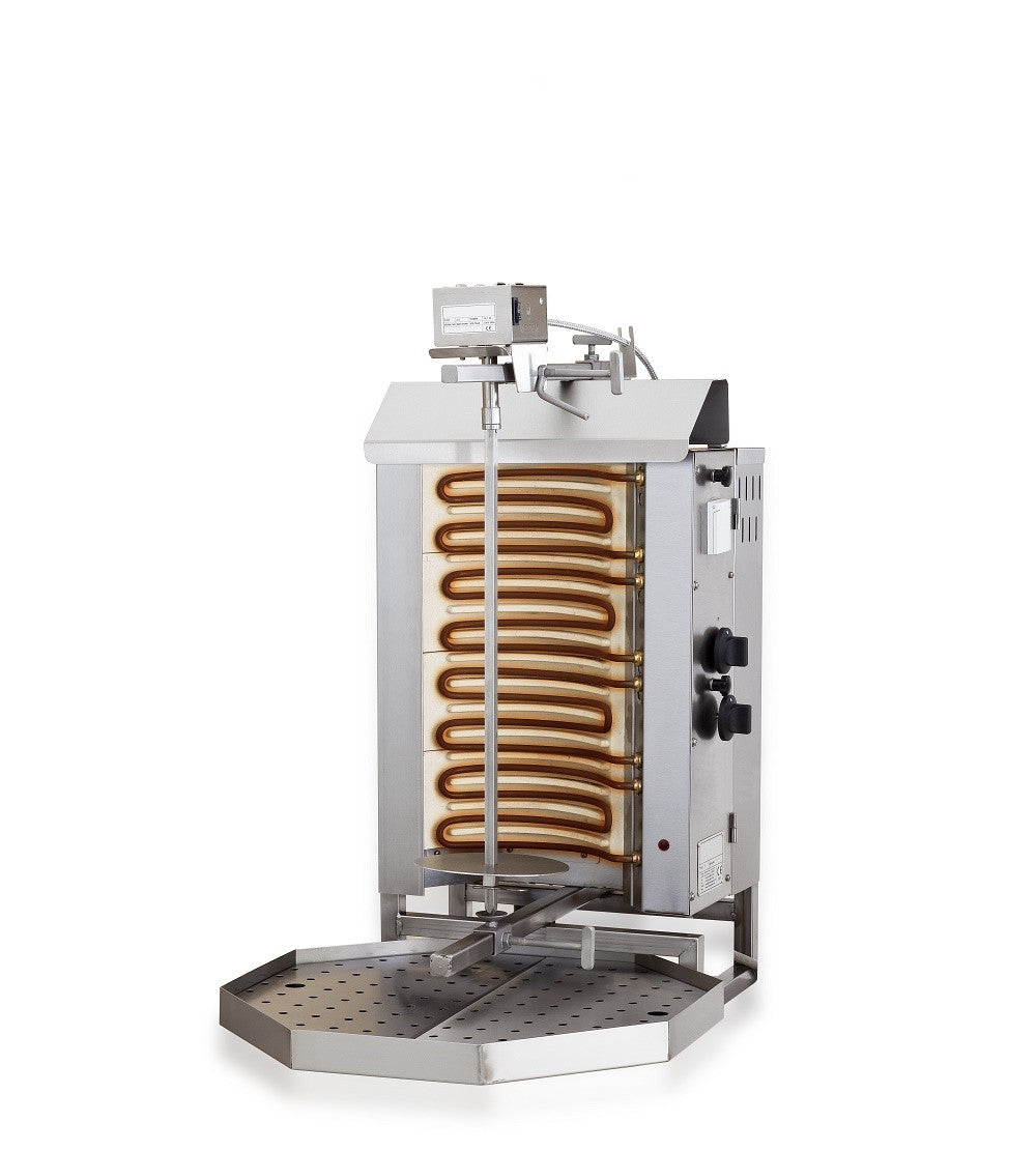 Gyros grill élec. moteur dessus - 4 zones de chauff. 440x550x870 mm 6.4 kW Combisteel - vue 2 - Doner kebab pro CHR - Cuistéo