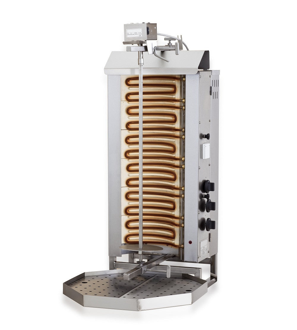 Gyros grill élec. moteur au-dessus 6 zones de chauff. 440x550x1100 mm 9.6 kW Combisteel - vue 2 - Doner kebab pro CHR - Cuistéo