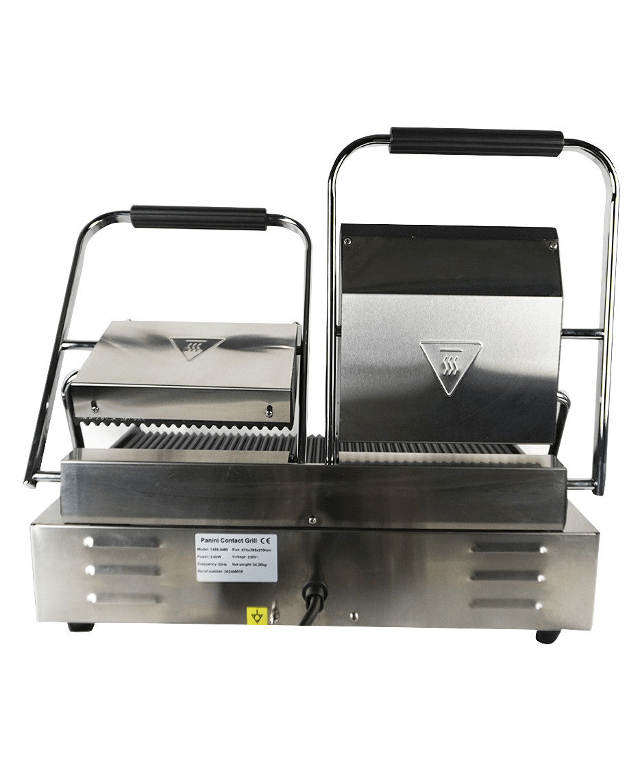 Grill de contact plaque nervurée 580x410x190 mm 3.6 kW Combisteel - vue 11 - Grill panini pro CHR - Cuistéo