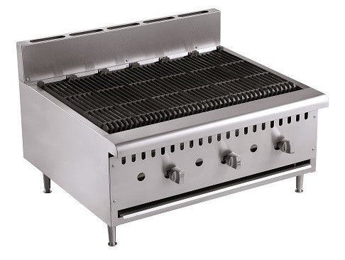 Grill pierre pierre lavique à gaz 915x800x590 mm 27 kW Combisteel - vue 2 - Grill pierre de lave pro CHR - Cuistéo