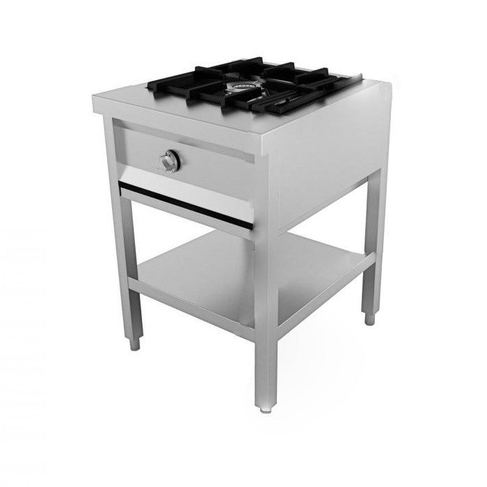 Cuisinière 1 bruleur 700x700x850 mm 1 L 6.5 kW Combisteel - vue 2 - Four mixte pro CHR - Cuistéo