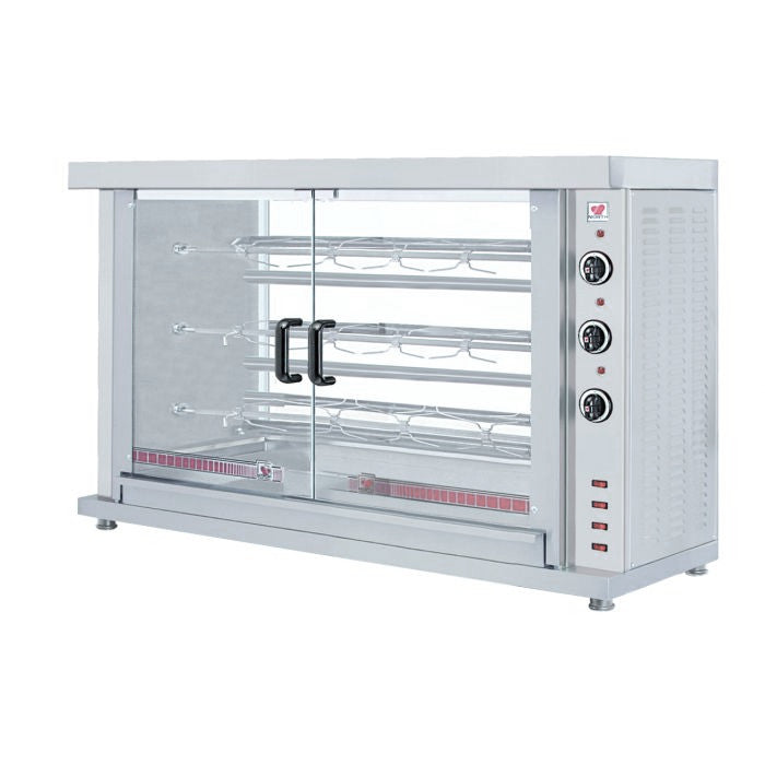 Rôtissoire électrique 3 broches 12 - 15 poulets 1320x460x855 mm 12 L 7.8 kW Combisteel - vue 2 - Rôtissoire électrique pro CHR - Cuistéo