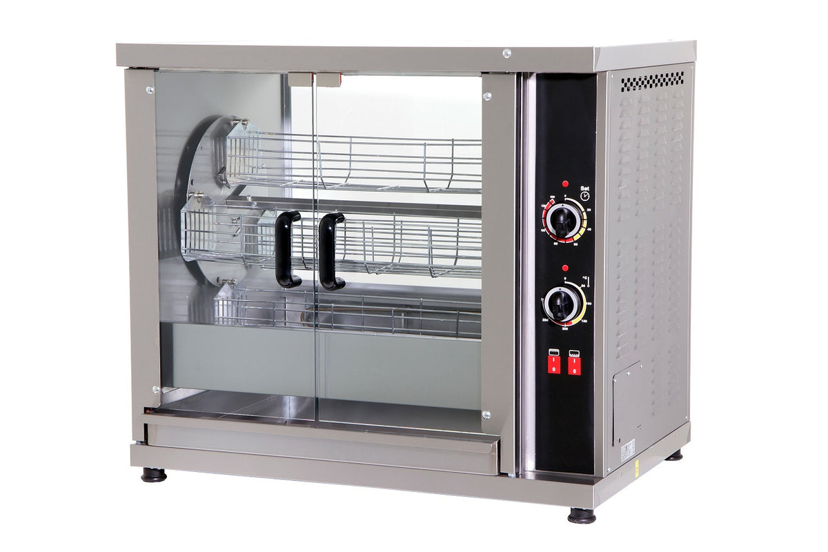 Rôtissoire électrique 3 broches 16 - 20 poulets 1020x640x830 mm 16 L 5.4 kW Combisteel - vue 5 - Rôtissoire électrique pro CHR - Cuistéo