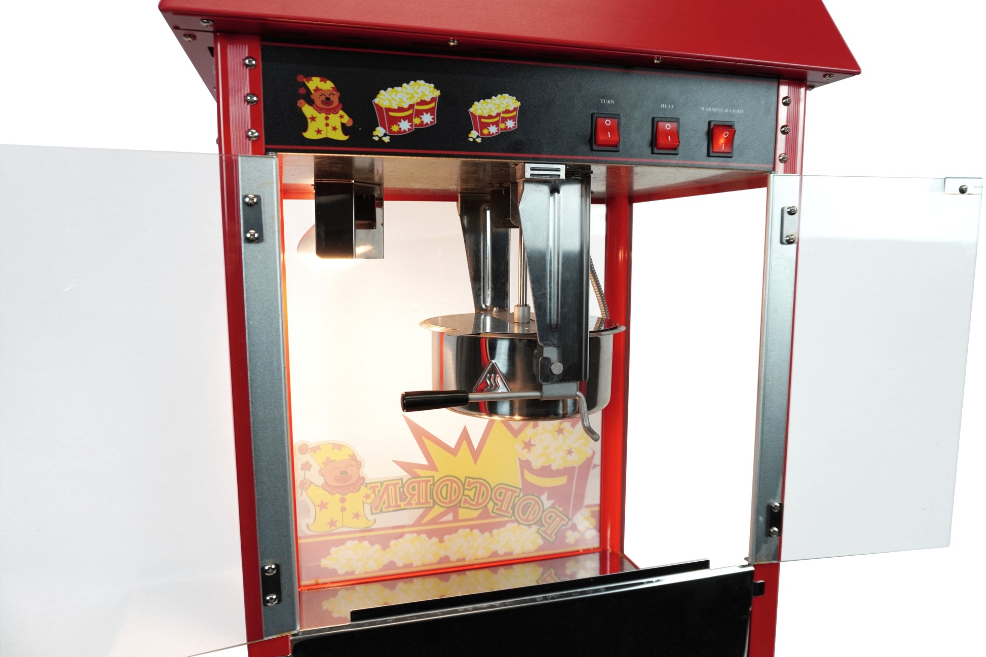 Appareil popcorn roulettes inclues 560x417x1560 mm 1.35 kW Combisteel - vue 3 - Machine popcorn / barbe à papa pro CHR - Cuistéo