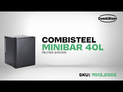 Minibar 40L Peltier Noir 1 porte -2/+8°C 33dB 405x443x545mm 0.06 kW Combisteel - vue 16 - Mini armoire réfrigérée pro CHR - Cuistéo