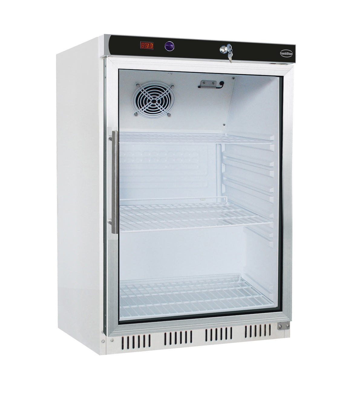 Mini vitrine réfrigérée 130L avec éclairage et refroidissement statique 600x585x855 mm 0.15 kW Combisteel - vue 3 - Mini armoire réfrigérée pro CHR - Cuistéo