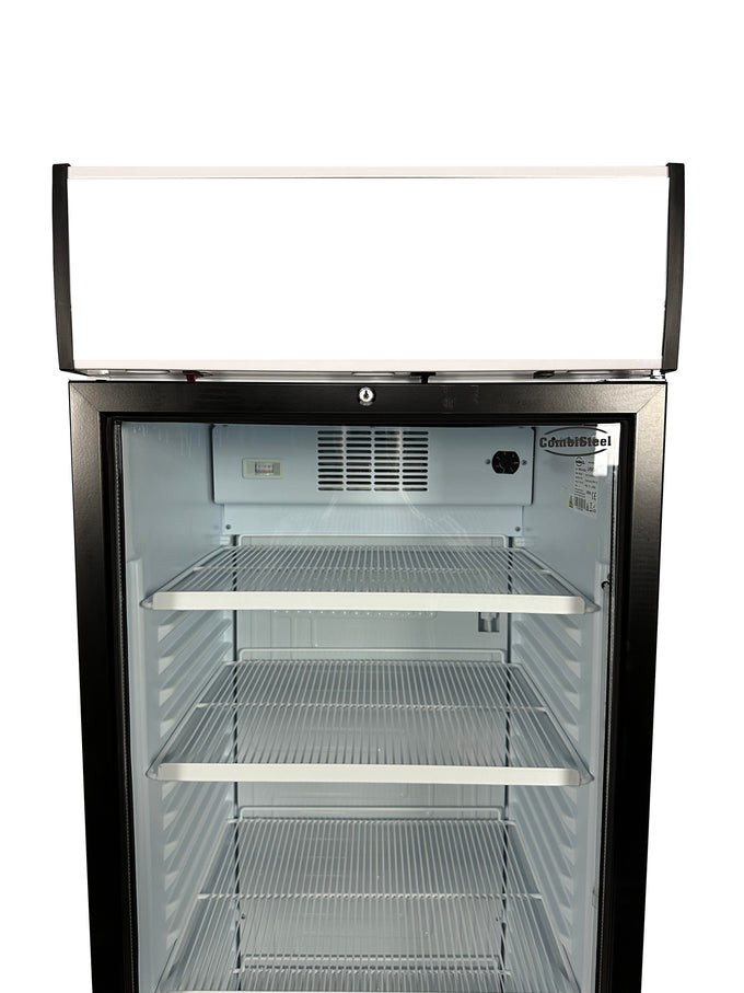 Réfrigérateur 1 porte en verre 382L éclairage LED statique avec ventilateur 217 bouteilles 595x650x2000 mm 0.36 kW Combisteel - vue 13 - Armoire réfrigérée positive pro CHR - Cuistéo