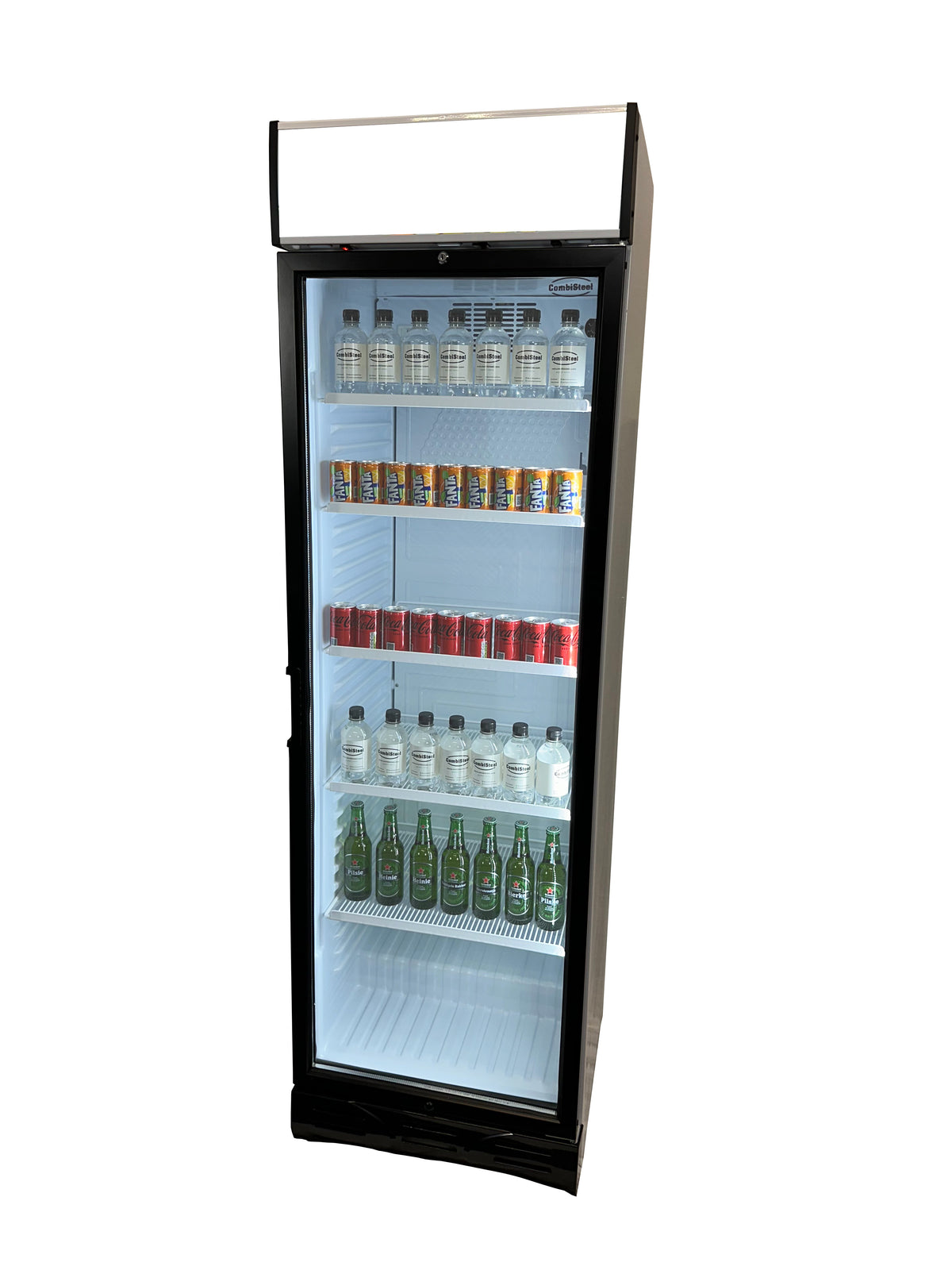 Réfrigérateur 1 porte en verre 382L éclairage LED statique avec ventilateur 217 bouteilles 595x650x2000 mm 0.36 kW Combisteel - vue 14 - Armoire réfrigérée positive pro CHR - Cuistéo
