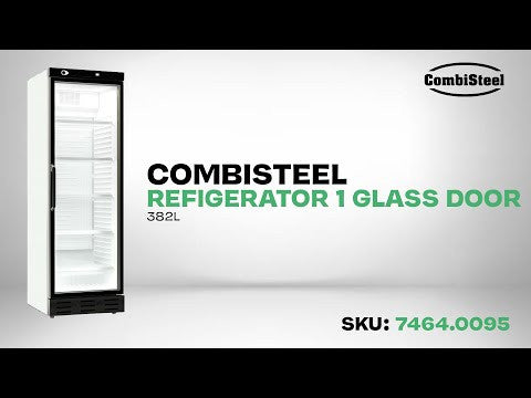 Réfrigérateur vitré professionnel 382L - Température +4/+10°C - 5 grilles - Éclairage LED 595x650x1850 mm 0.36 kW Combisteel - vue 12 - Armoire réfrigérée positive pro CHR - Cuistéo